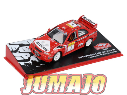 RMC38 Voiture 1/43 IXO Altaya Rallye Monte-Carlo MITSUBISHI Lancer EVO VI 2000 #1 T.Makinen