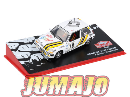RMC39 Voiture 1/43 IXO Altaya Rallye monte-carlo RENAULT 5 GT Turbo 1989 #19 A.Oreille