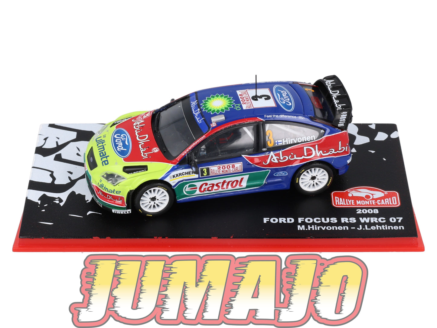 RMC403 Voiture 1/43 IXO Altaya Rallye monte-carlo FORD Focus RS WRC 07 M.Hirvonen 2008 #3