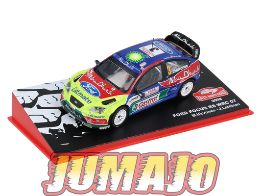 RMC403 Voiture 1/43 IXO Altaya Rallye monte-carlo FORD Focus RS WRC 07 M.Hirvonen 2008 #3