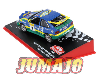 RMC41 Voiture 1/43 IXO Altaya Rallye Monte-carlo FORD Escort Cosworth #3 P.Bernardini 1996