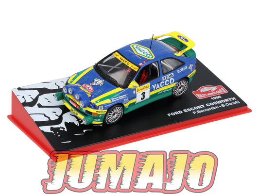RMC41 Voiture 1/43 IXO Altaya Rallye Monte-carlo FORD Escort Cosworth #3 P.Bernardini 1996