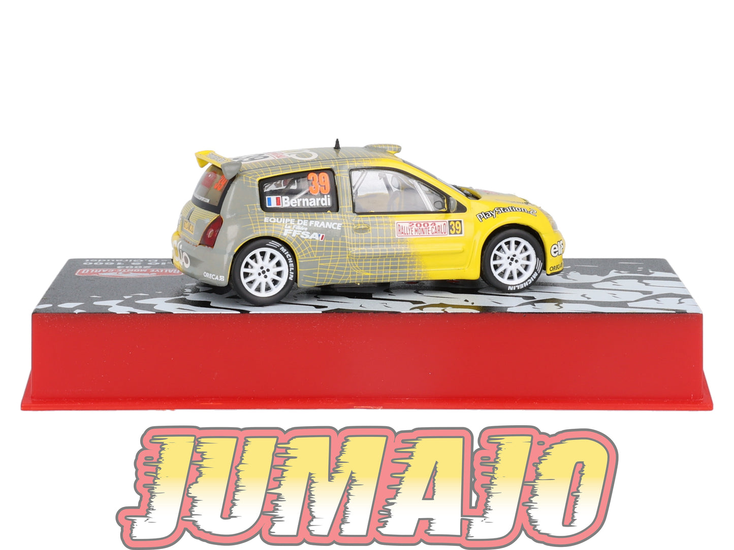 RMC42 Voiture 1/43 IXO Altaya Rallye RENAULT Clio S 1600 N.Bernardi 2004 #39 Monte-carlo