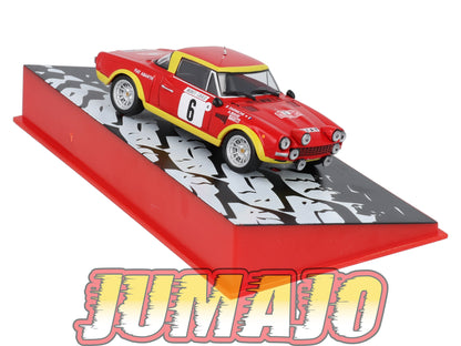RMC46 Voiture 1/43 IXO Altaya Rallye Monte-carlo FIAT 124 Abarth 1975 #6 B.Darniche