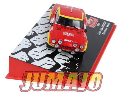 RMC46 Voiture 1/43 IXO Altaya Rallye Monte-carlo FIAT 124 Abarth 1975 #6 B.Darniche