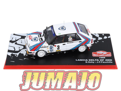 RMC50 Voiture 1/43 IXO Altaya Rallye Monte-Carlo LANCIA Delta HF 4WB 1988 #3 B.Saby