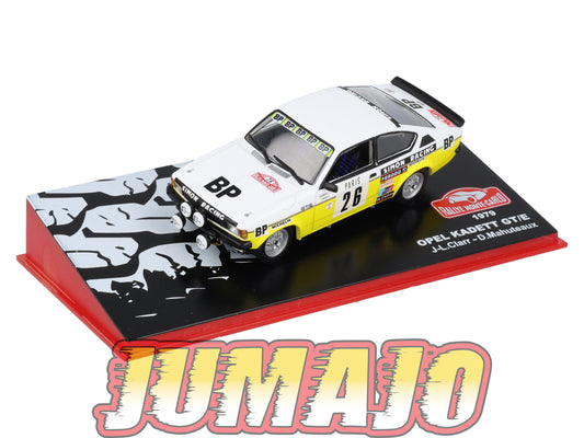 RMC56 Voiture 1/43 IXO Altaya Rallye Monte-carlo OPEL Kadett GT/E 1979 #26 J.Clarr Occasion