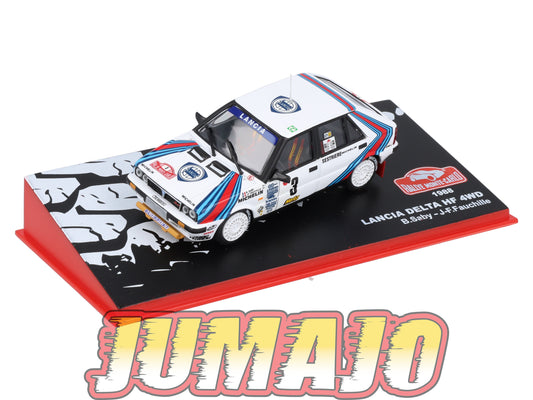 RMC50 Voiture 1/43 IXO Altaya Rallye Monte-Carlo LANCIA Delta HF 4WB 1988 #3 B.Saby