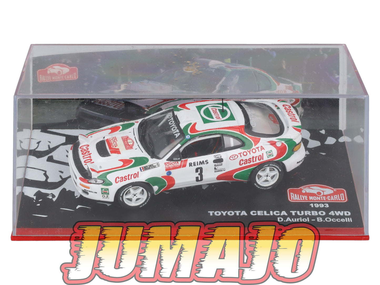 RMC52 1/43 IXO Altaya Rallye Monte Carlo : Toyota Celica Turbo 4WD D.Auriol #3 1993