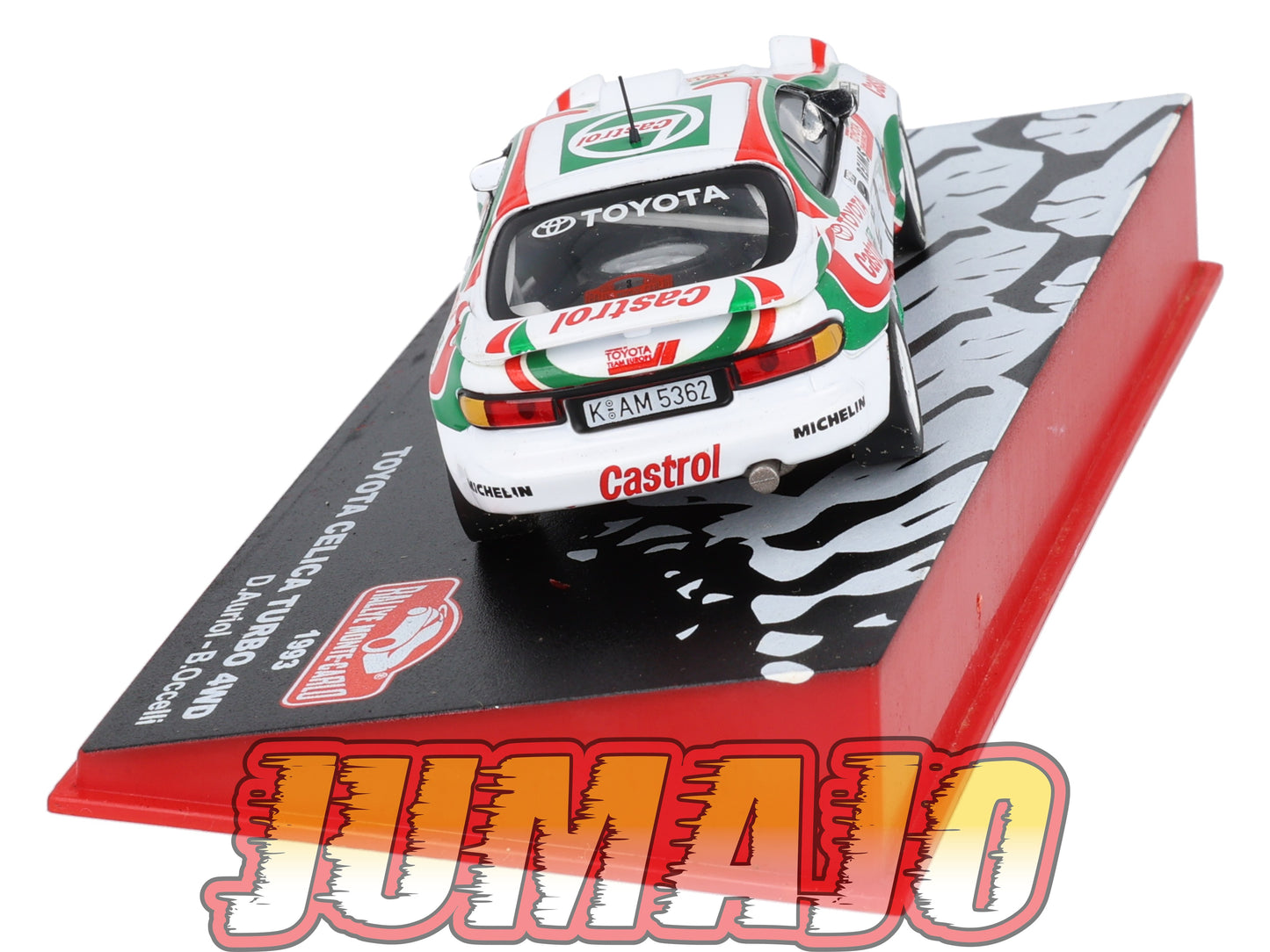 RMC52 1/43 IXO Altaya Rallye Monte Carlo : Toyota Celica Turbo 4WD D.Auriol #3 1993