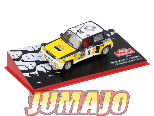 RMC54 Voiture 1/43 IXO Altaya Rallye Monte-Carlo RENAULT 5 TURBO 1981 #9 J. Ragnotti