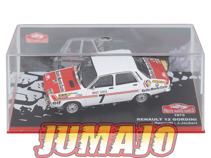 RMC59 Voiture 1/43 IXO Altaya Rallye Monte-carlo RENAULT 12 Gordini 1973 #7 J.Ragnotti