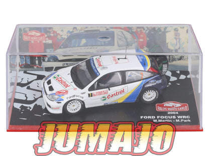 RMC5 Voiture 1/43 IXO Altaya Rallye FORD Focus WRC M.Martin 2004 #7 Monte-carlo