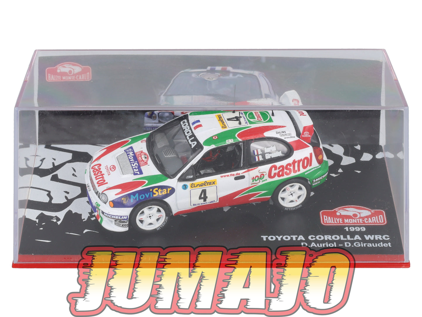 RMC61 1/43 IXO Altaya Rallye Monte Carlo : Toyota Corolla WRC D.Auriol #4 1999