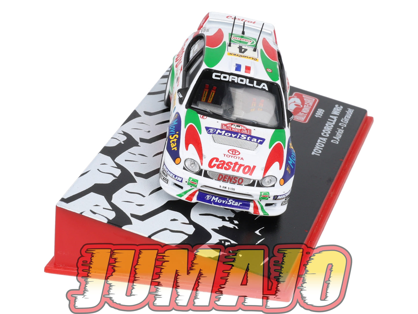 RMC61 1/43 IXO Altaya Rallye Monte Carlo : Toyota Corolla WRC D.Auriol #4 1999