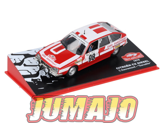 RMC63 Voiture 1/43 IXO Altaya Rallye Monte-carlo CITROËN CX Diesel #98 C.Dacremont 1978