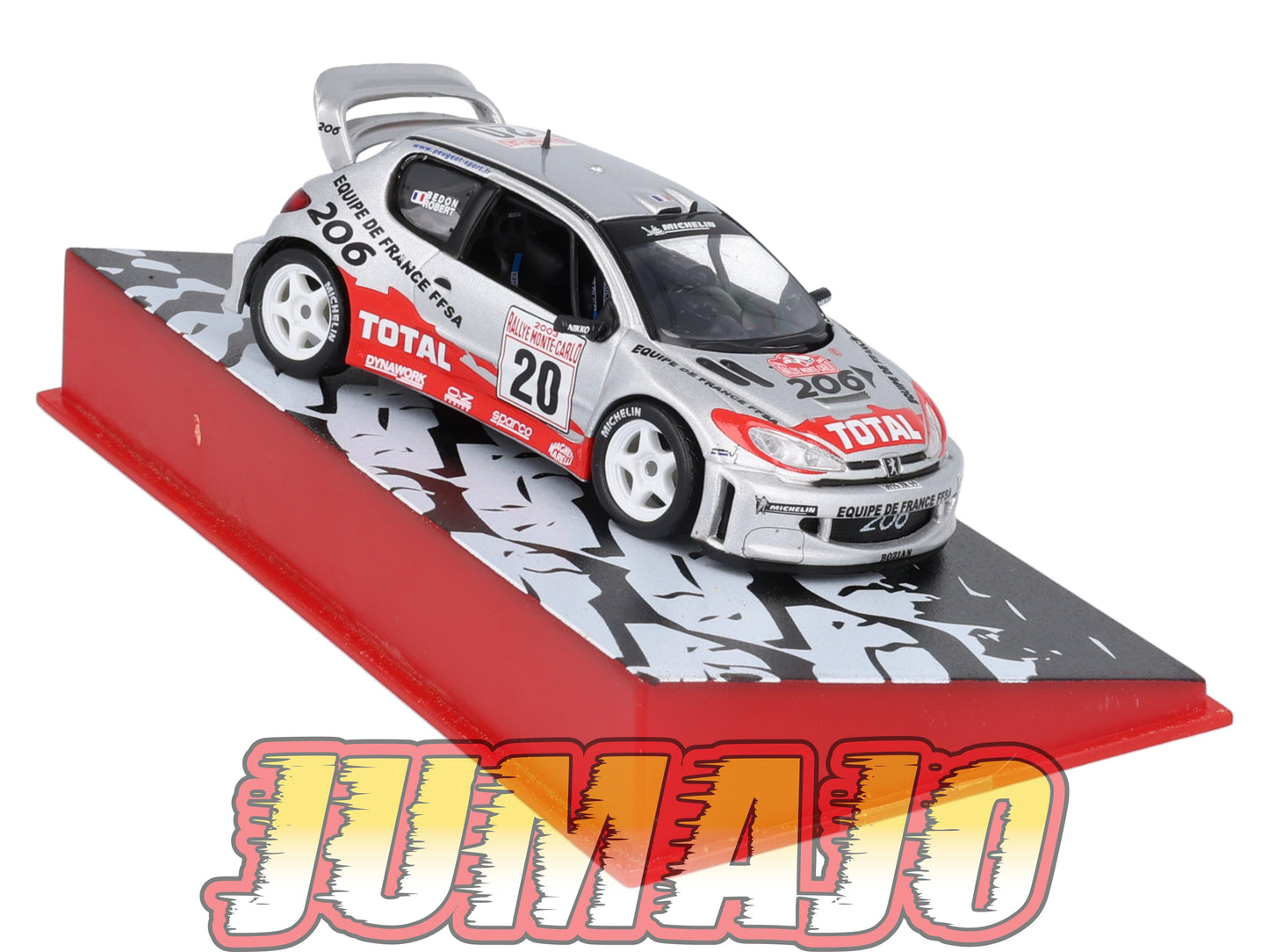 RMC64 Voiture 1/43 IXO Altaya Rallye PEUGEOT 206 WRC C.Robert 2003 #20 Monte-carlo