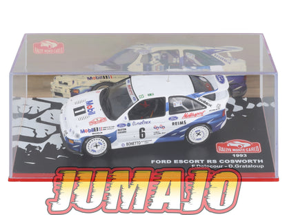 RMC65 Voiture 1/43 IXO Altaya Rallye monte-carlo FORD Escort RS Cosworth F.Delecour 1993 #6