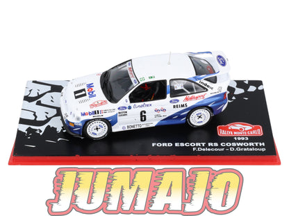 RMC65 Voiture 1/43 IXO Altaya Rallye monte-carlo FORD Escort RS Cosworth F.Delecour 1993 #6