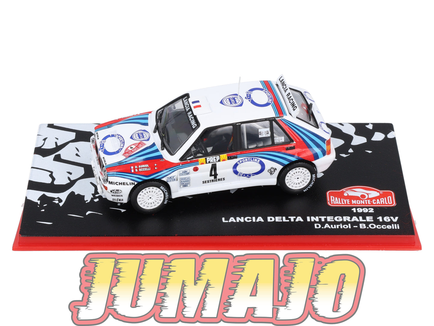 RMC69 Voiture 1/43 IXO Altaya Rallye Monte-Carlo LANCIA Delta Integrale 16V 1992 #4 D.Auriol