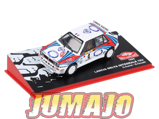 RMC69 Voiture 1/43 IXO Altaya Rallye Monte-Carlo LANCIA Delta Integrale 16V 1992 #4 D.Auriol