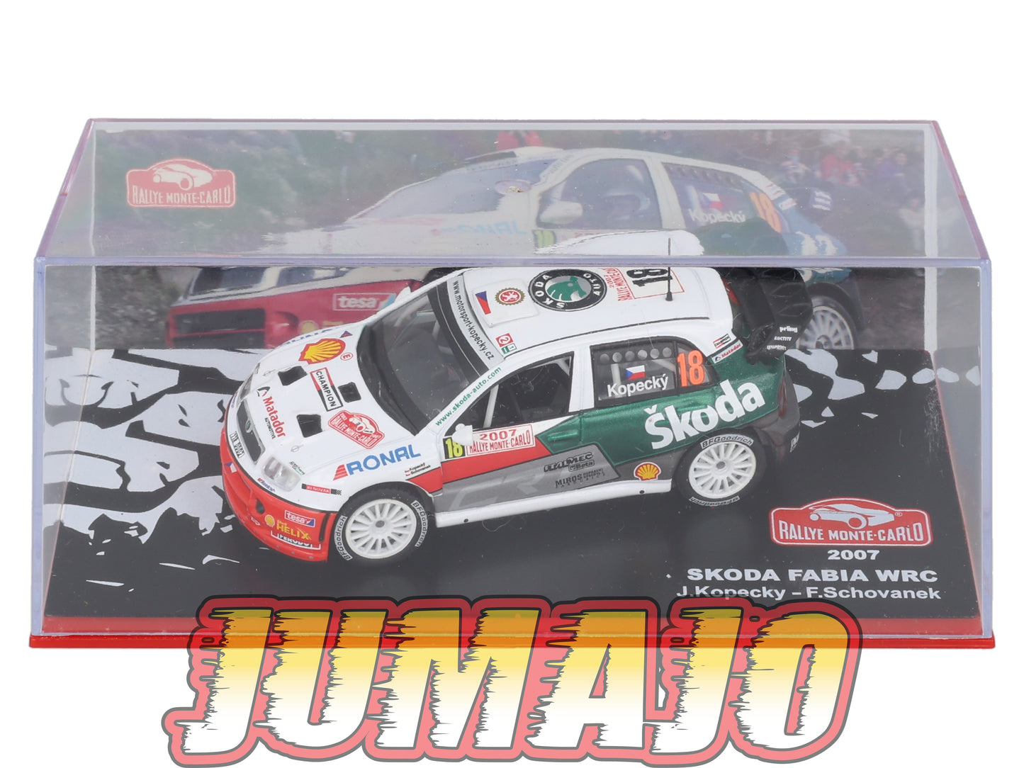 RMC70 Voiture 1/43 IXO Altaya Rallye SKODA Fabia WRC J.Kopecky 2007 #18 Monte-carlo