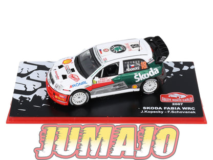 RMC70 Voiture 1/43 IXO Altaya Rallye SKODA Fabia WRC J.Kopecky 2007 #18 Monte-carlo