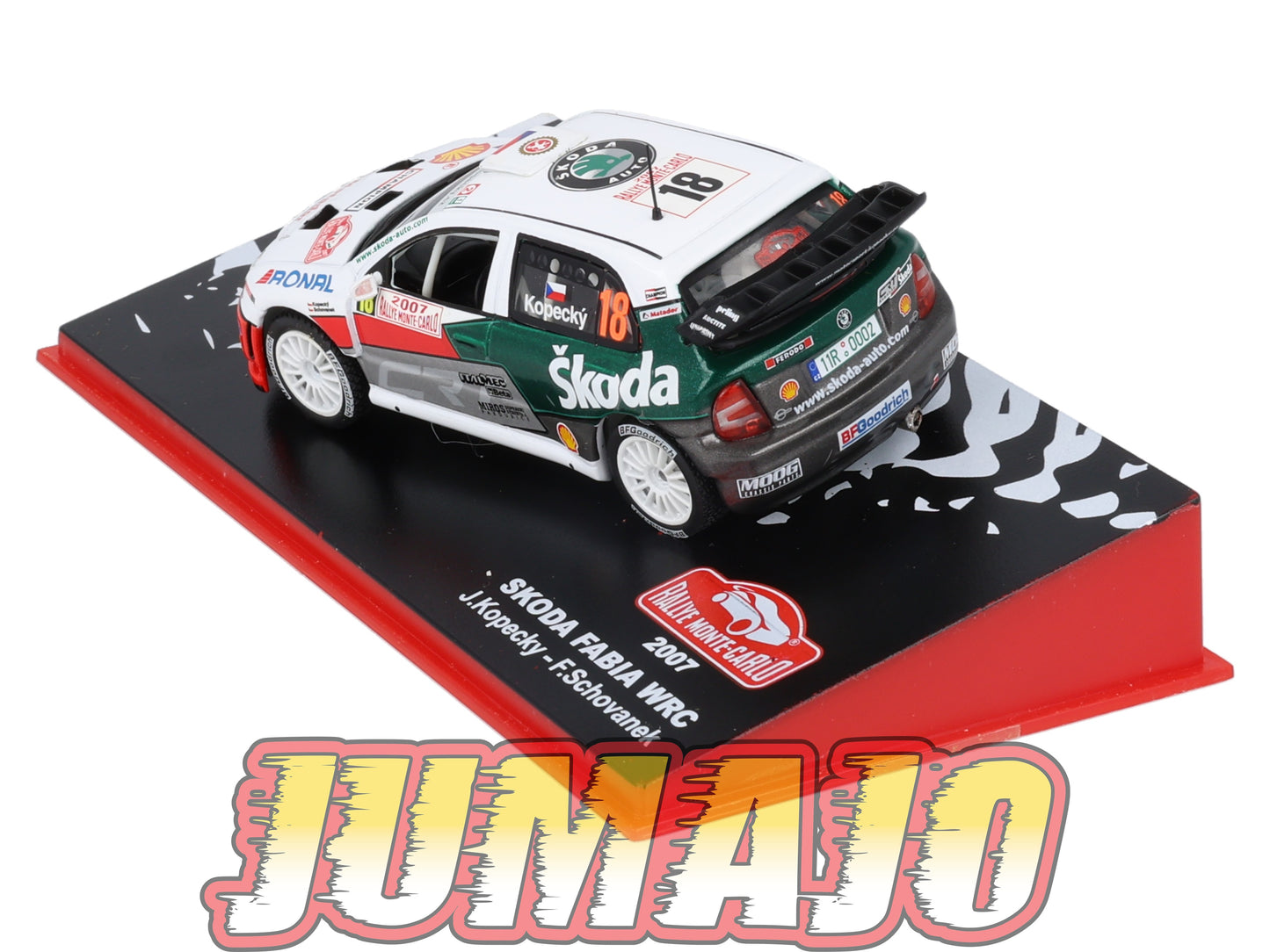 RMC70 Voiture 1/43 IXO Altaya Rallye SKODA Fabia WRC J.Kopecky 2007 #18 Monte-carlo