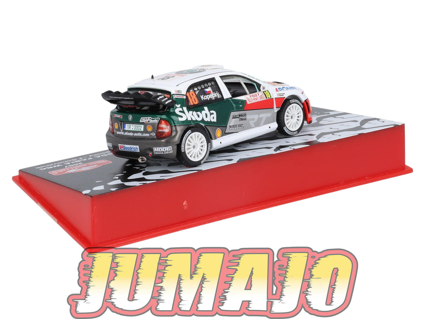 RMC70 Voiture 1/43 IXO Altaya Rallye SKODA Fabia WRC J.Kopecky 2007 #18 Monte-carlo