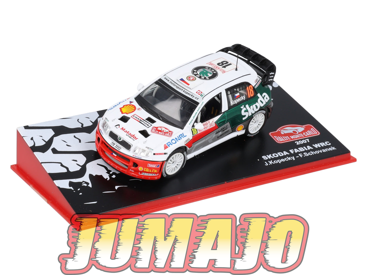 RMC70 Voiture 1/43 IXO Altaya Rallye SKODA Fabia WRC J.Kopecky 2007 #18 Monte-carlo