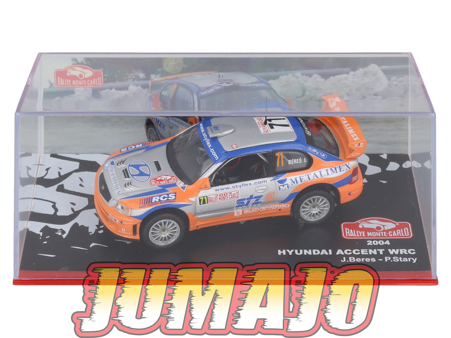 RMC72 Voiture 1/43 IXO Altaya Rallye HYUNDAI Accent WRC2 WRC J.Beres 2004 #71 Monte-carlo