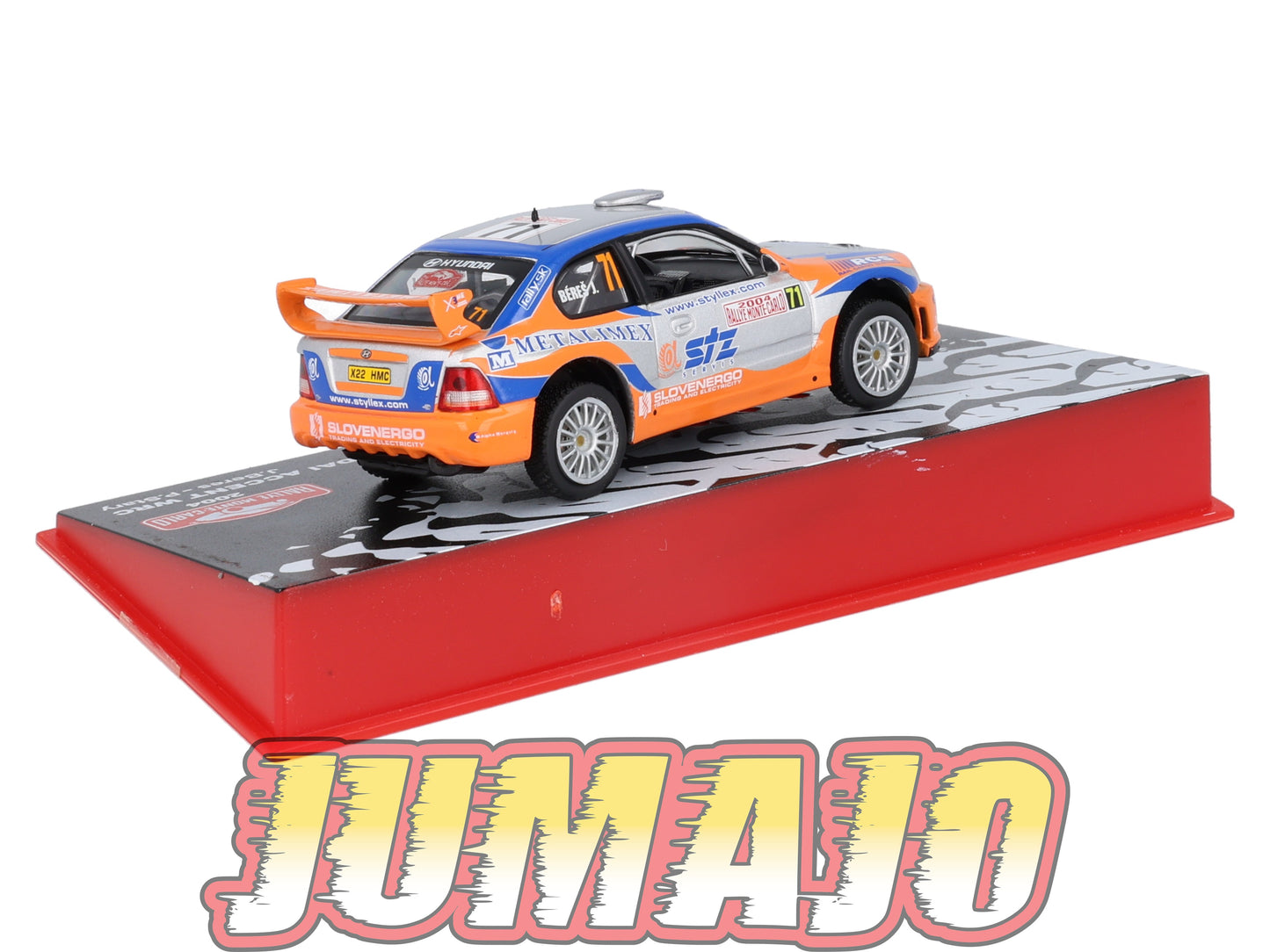 RMC72 Voiture 1/43 IXO Altaya Rallye HYUNDAI Accent WRC2 WRC J.Beres 2004 #71 Monte-carlo