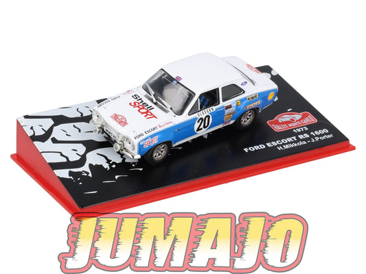RMC75 Voiture 1/43 IXO Altaya Rallye Monte-carlo FORD Escort RS 1600 MkI 1973 #20 H.Mikkola Occasion