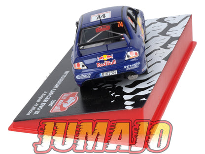 RMC76 Voiture 1/43 IXO Altaya Rallye Monte-carlo MITSUBISHI Lancer Evo IX Red Bull #74 A.Aigner