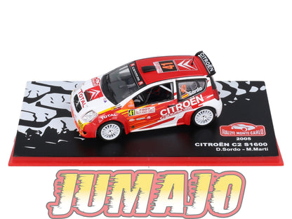 RMC78 Voiture 1/43 IXO Altaya Rallye CITROEN C2 S1600 D.Sordo 2005 #41 Monte-carlo