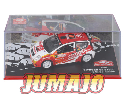 RMC78 Voiture 1/43 IXO Altaya Rallye CITROEN C2 S1600 D.Sordo 2005 #41 Monte-carlo