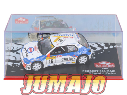 RMC7 Voiture 1/43 IXO Altaya Rallye Monte-carlo PEUGEOT 306 Maxi #16 G.Panizzi 1998