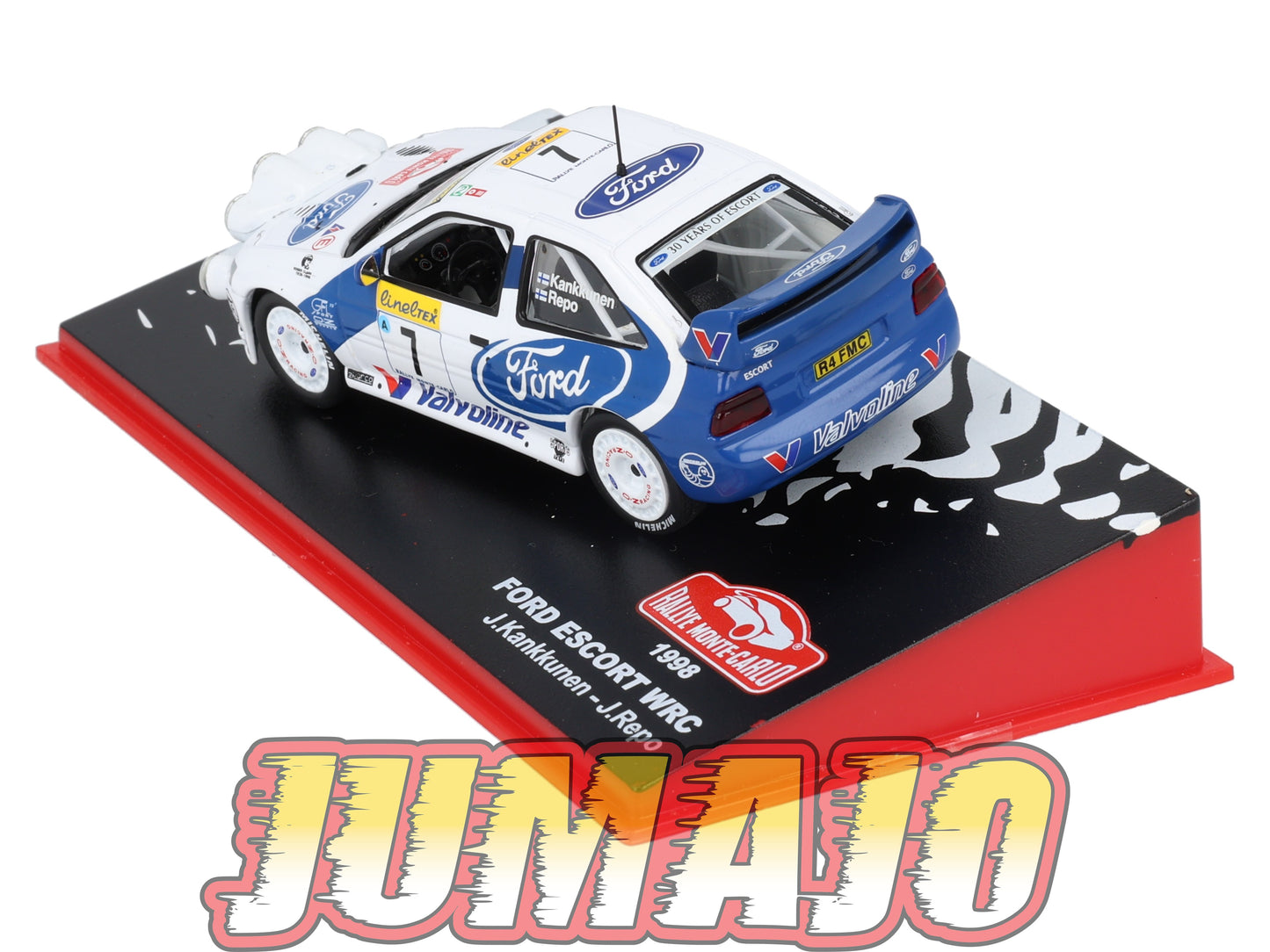 RMC82 Voiture 1/43 IXO Altaya Rallye monte-carlo FORD Escort J.Kankkunen 1998 #7