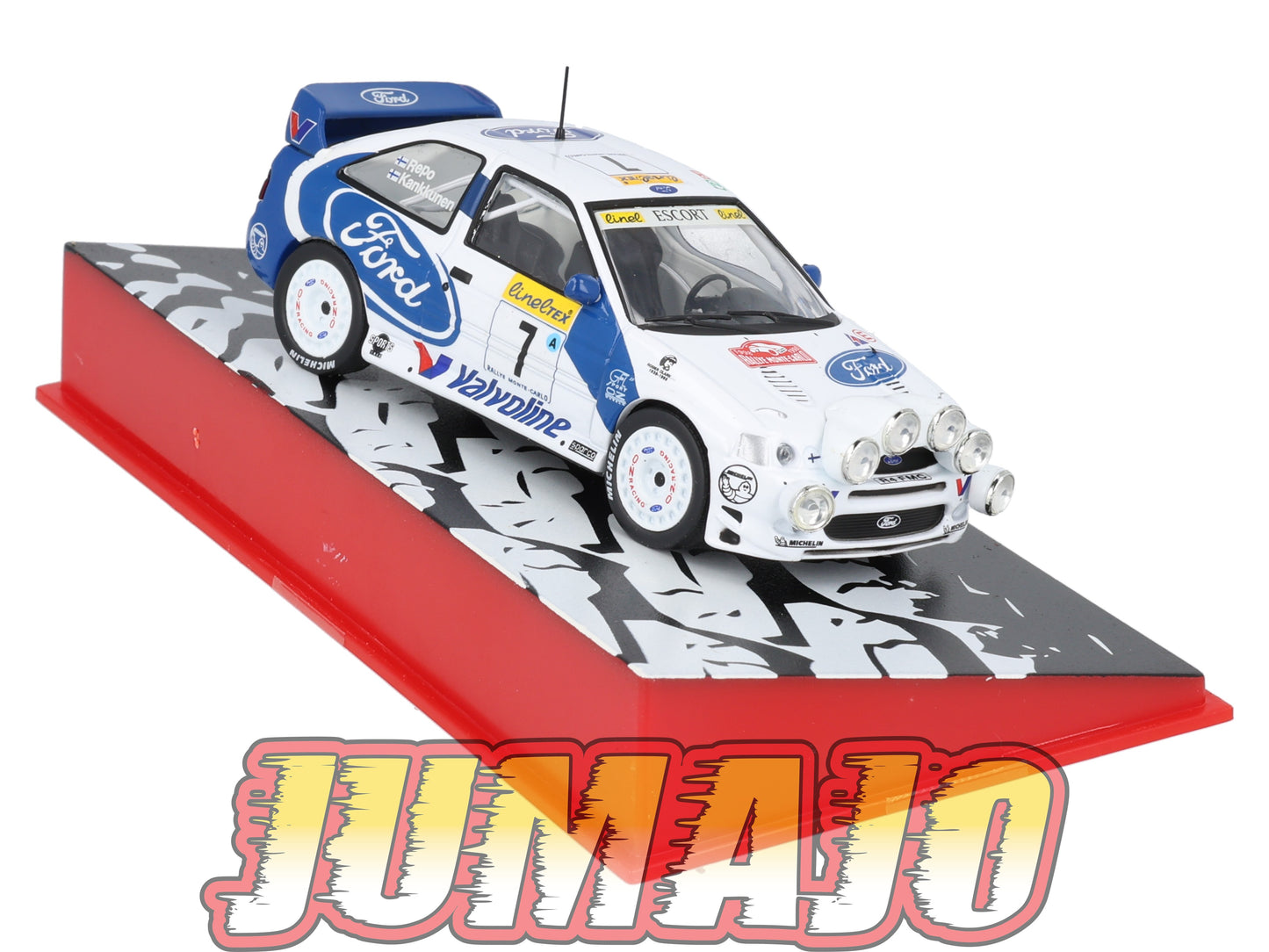 RMC82 Voiture 1/43 IXO Altaya Rallye monte-carlo FORD Escort J.Kankkunen 1998 #7