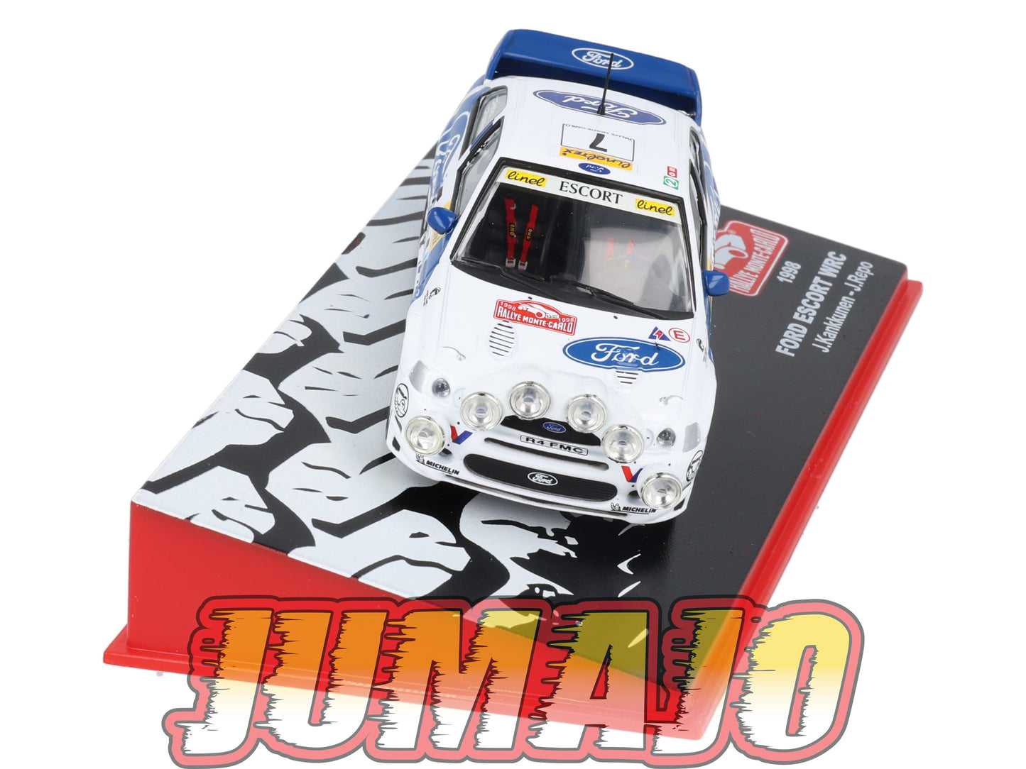 RMC82 Voiture 1/43 IXO Altaya Rallye monte-carlo FORD Escort J.Kankkunen 1998 #7