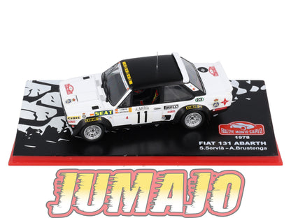 RMC88 Voiture 1/43 IXO Altaya Rallye Monte-carlo FIAT 131 Abarth 1978 #11 S.Servià