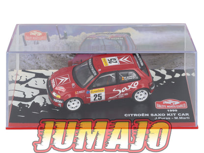 RMC90 Voiture 1/43 IXO Altaya Rallye CITROEN Saxo Kit Car J.Puras 1999 #25