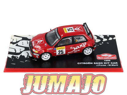 RMC90 Voiture 1/43 IXO Altaya Rallye CITROEN Saxo Kit Car J.Puras 1999 #25