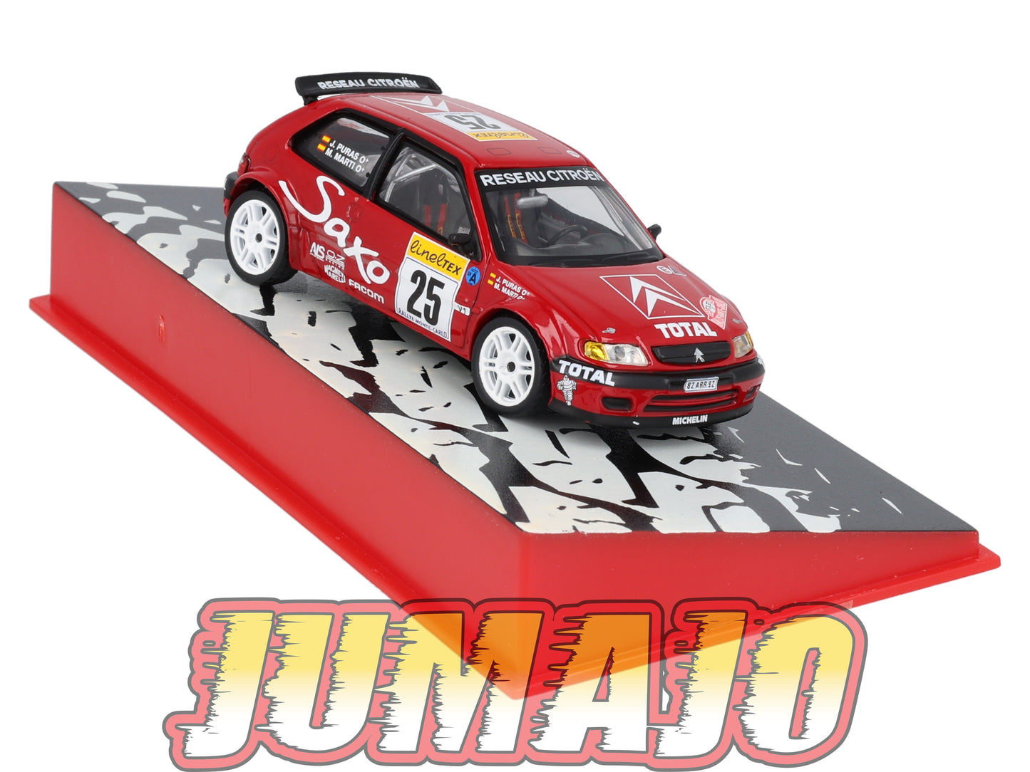 RMC90 Voiture 1/43 IXO Altaya Rallye CITROEN Saxo Kit Car J.Puras 1999 #25