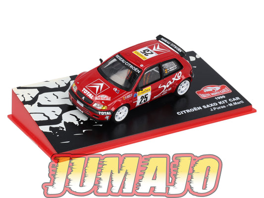 RMC90 Voiture 1/43 IXO Altaya Rallye CITROEN Saxo Kit Car J.Puras 1999 #25