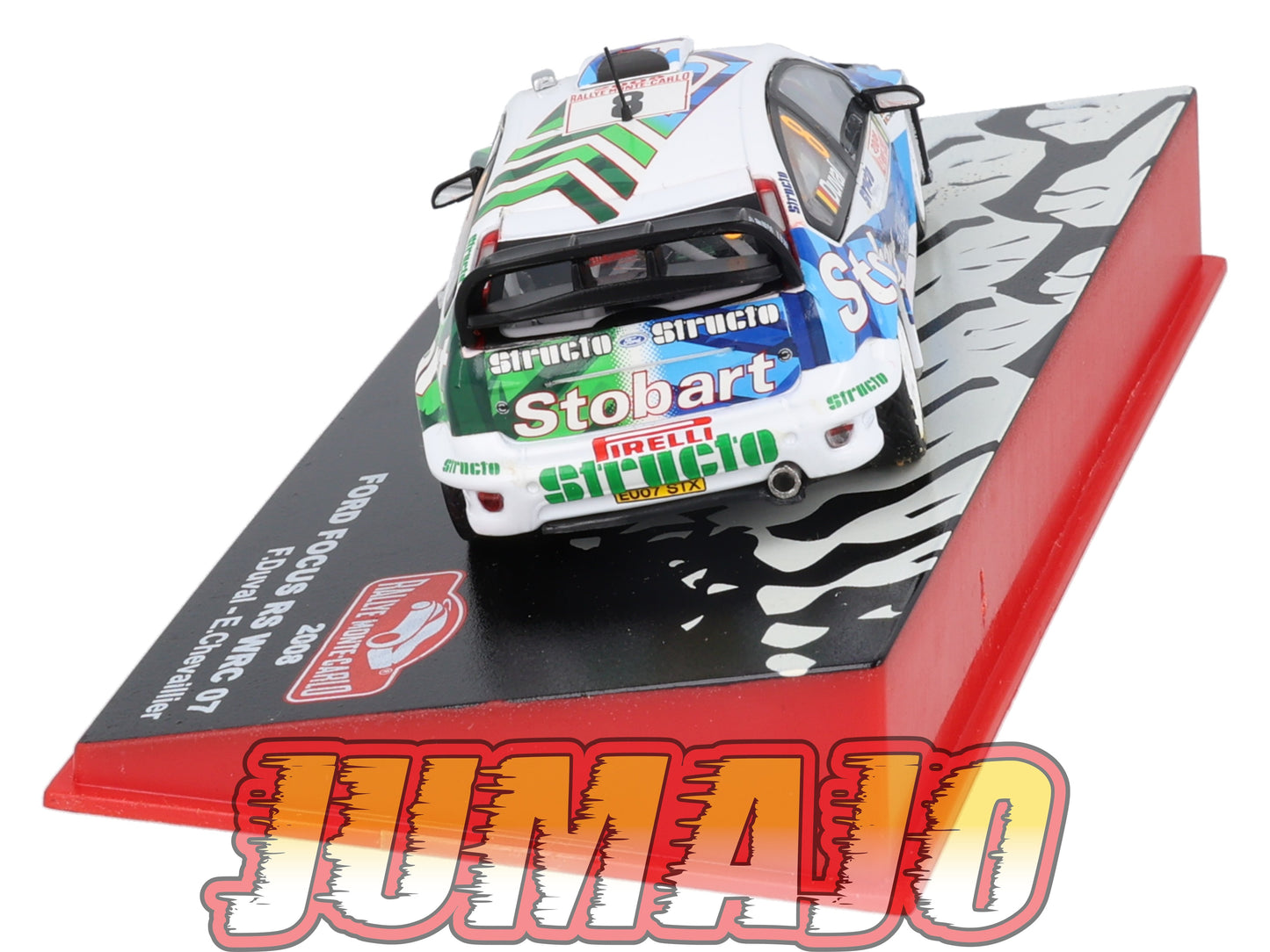 RMC91 Voiture 1/43 IXO Altaya Rallye FORD Focus RS WRC F.Duval 2008 #8 Monte-carlo