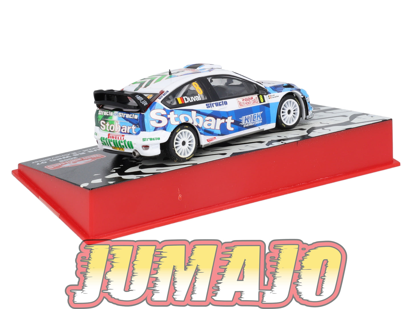 RMC91 Voiture 1/43 IXO Altaya Rallye FORD Focus RS WRC F.Duval 2008 #8 Monte-carlo