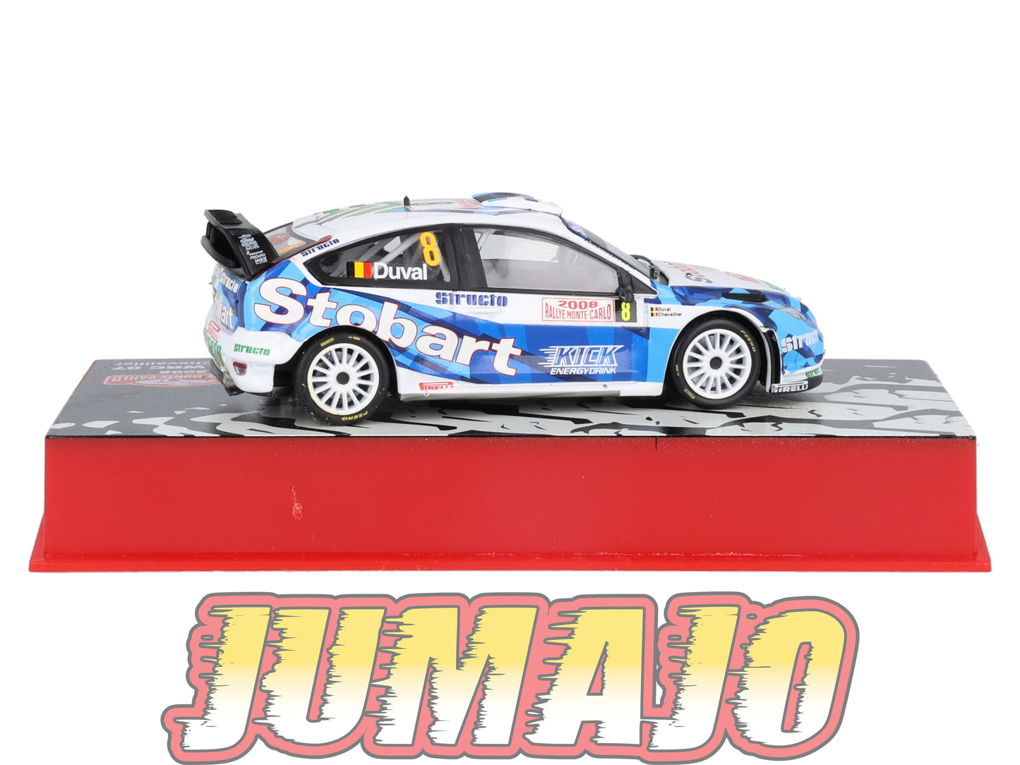 RMC91 Voiture 1/43 IXO Altaya Rallye FORD Focus RS WRC F.Duval 2008 #8 Monte-carlo