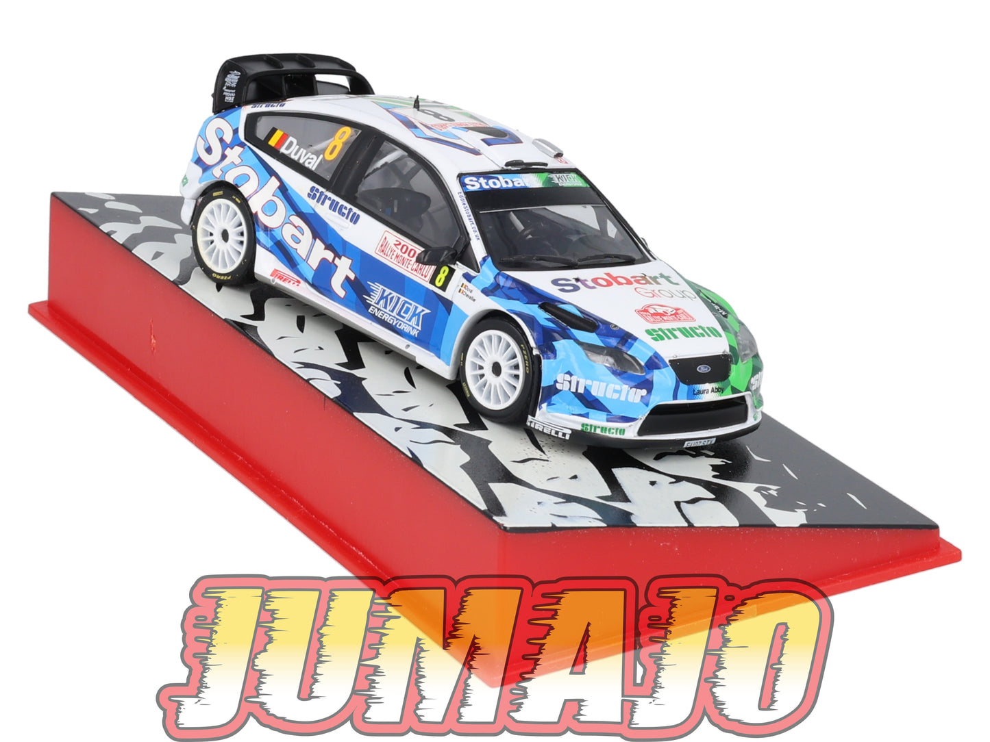 RMC91 Voiture 1/43 IXO Altaya Rallye FORD Focus RS WRC F.Duval 2008 #8 Monte-carlo