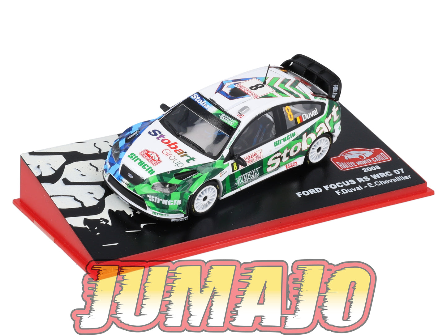 RMC91 Voiture 1/43 IXO Altaya Rallye FORD Focus RS WRC F.Duval 2008 #8 Monte-carlo